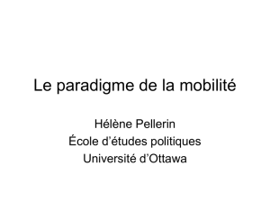 Le paradigme de la mobilité