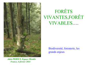 forêts vivantes, forêts vivables - Description