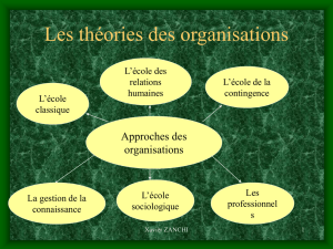 les theories des organisations