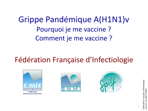 vaccin h1n1 fédération francaise d`infectiologie