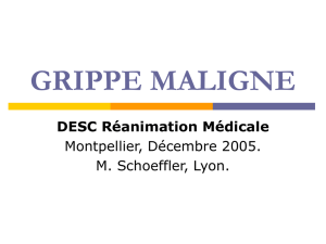 grippe maligne - DESC Réanimation Médicale