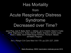 Has Mortality from Acute Respiratory Distress Syndrome Decreased