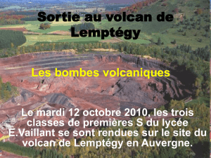 Sortie au volcan de Lemptégy - Lycée Edouard Vaillant