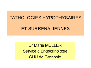 Pathologies hypophysaires et surrenaliennes