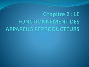 Chapitre 2 : LE FONCTIONNEMENT DES APPAREILS