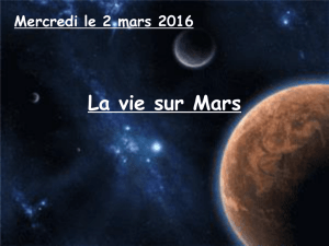 La vie en Mars