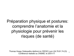 Le diapo de la conférence - Ostéopathie Lyon, Thurins