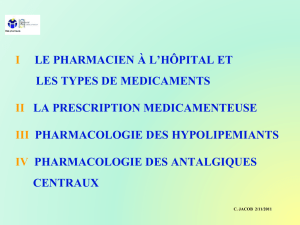 pharmaco 6 - le pharmacien à l`hosto et different