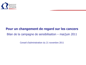 programme 2007 - Institut National Du Cancer