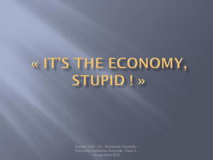 « It`s the economy, stupid ! »