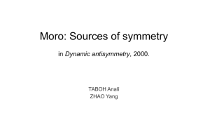 Moro_ The dynamic antisymmetry
