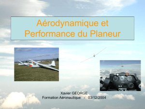 Aérodynamique et Performance du Planeur