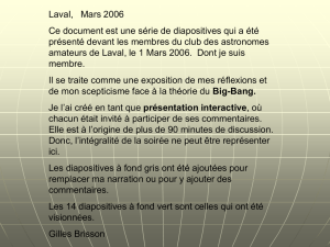 CAAL-LUniversStatique.pps - Club des astronomes amateurs de Laval