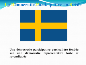 La Démocratie Participative en Suède