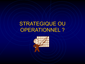 strategique ou operationnel