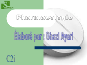 Pharmacologie