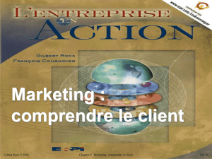 Marketing: comprendre le client, chapitre 06