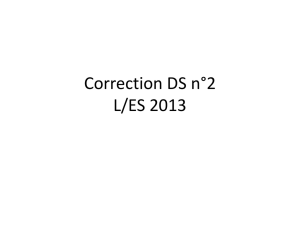 DS n°2 - Correction