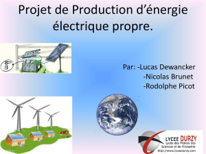 Quels sont les différents moyens de production d`énergie électrique
