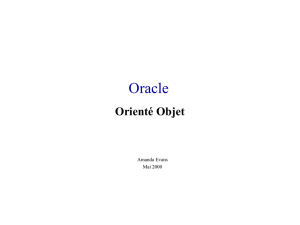 Oracle orienté objet