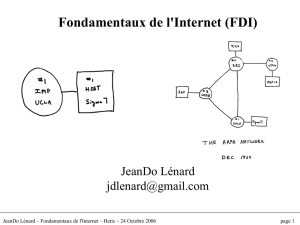 Fondamentaux de l`Internet (FDI)