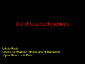 Diarrhées d`origine bactérienne