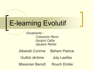 E-learning Evolutif