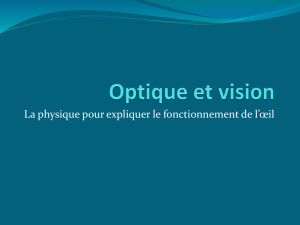 Optique et vision