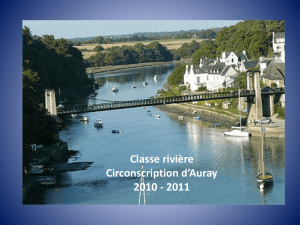 Classe rivière Circonscription d`Auray 2010 - 2011