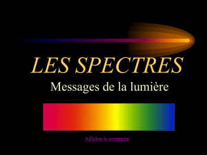 Les spectres - Créer son blog