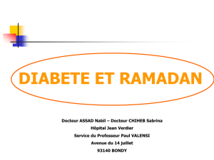 Le diabete et le Maghreb