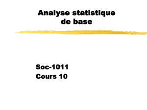 Analyse statistique de base