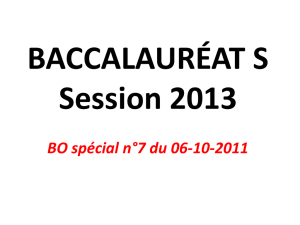 bac s session 2013