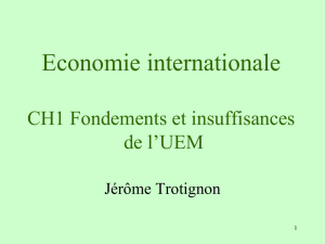 L`enjeu : y a-t-il une justification économique à la création d`une