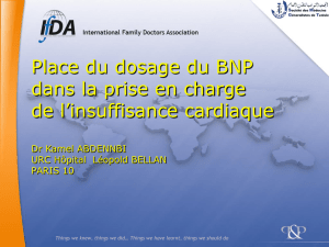 Cas clinique Avis cardio : IVG douteuse …. Faire dosage BNP et