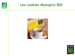 Les cookies Monoprix BIO