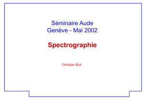 Spectrographie CCD