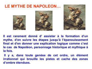 LE MYTHE DE NAPOLEON…