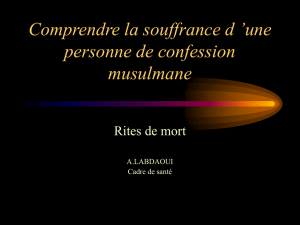 Islam et rites de mort.pps - Association "Pourtant la Vie"