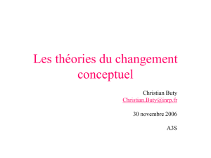 Les théories du changement conceptuel
