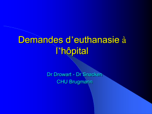 Euthanasie à l`hôpital