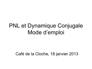 PNL Synthèse – La Cloche (Support de - Olivier Rouzet