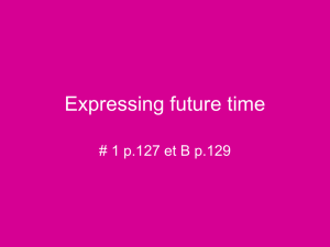 Expressing future time