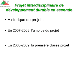 Projet DD 2nde 8 - 2009-2010