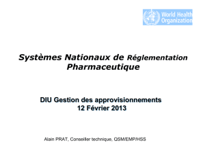 1,28 Mo Systèmes nationaux de règlementation pharmaceutique