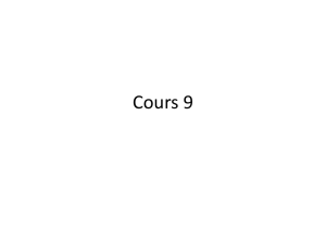 Cours 9