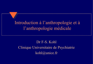 Introduction à l`anthropologie et à l`anthropologie