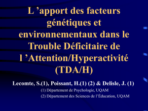 Attention/Hyperactivité (TDA