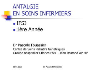 Douleur et personne âgée - IFSI Charles-Foix