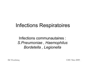 Infections Respiratoires